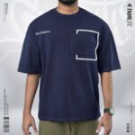 Mens Premium Drop Shoulder T-Shirt- Pocket Square