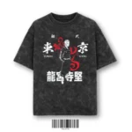 Acid-Wash Oversized T-Shirt- Tokyo Revengers