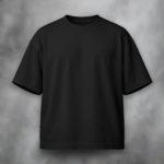 Premium Solid Black Oversized T-Shirt