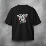 Spider-Oversized Black T-Shirt